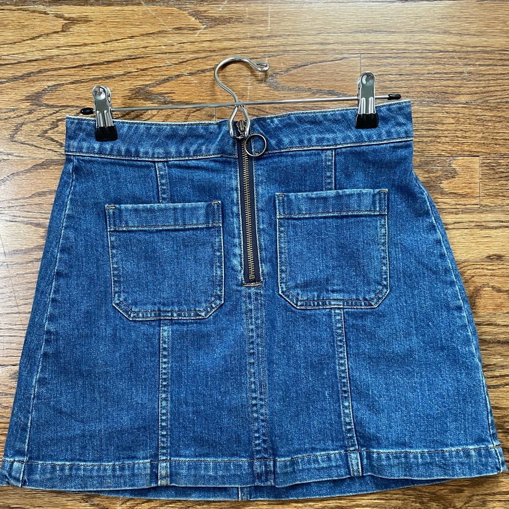 Madewell mini denim skirt